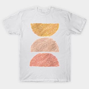 Terracotta tone mid century abstract T-Shirt